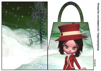 Victorias Christmas Handbag Card