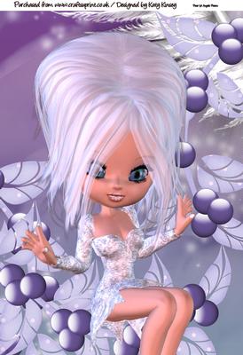 Jackie Frost A4 Card Topper