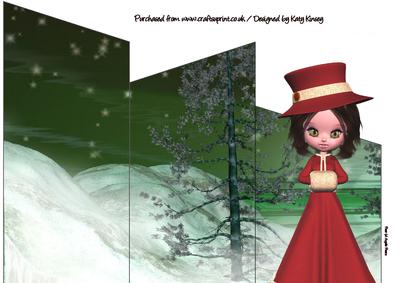 Victorias Christmas Cascade Card