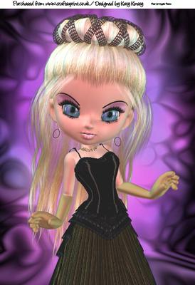 Princess Tiffany A4 Card Topper