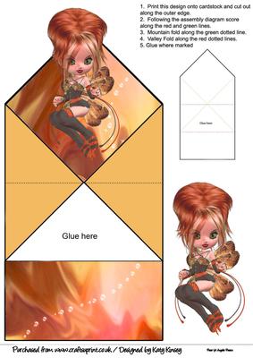 Arianna Fairy Pop Up Spring Card