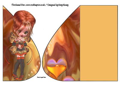 Arianna Fairy Teardrop Card