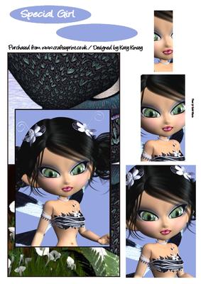 Payton Fairy Over the Edge Card with Simple Pyramage