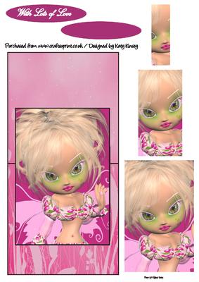 Lauren Fairy Over the Edge Card with Simple Pyramage
