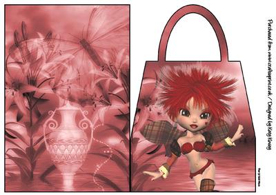 Amora Fairy Handbag Card