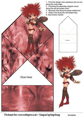 Amora Fairy Pop Up Spring Card