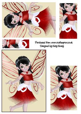 Valentine Fairy Pyramage Sheet