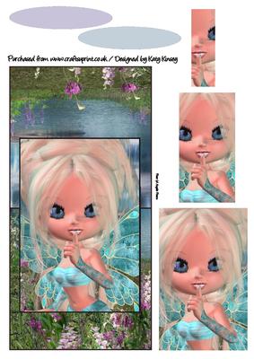 Annalise Fairy Over the Edge Card with Simple Pyramage