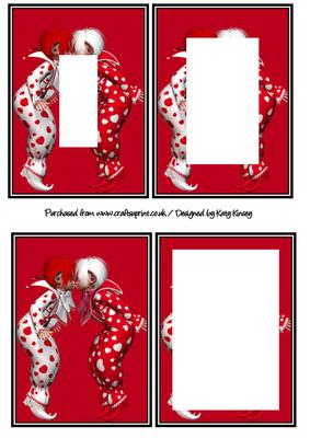 Kissing Pixies Tunnel Card Sheet