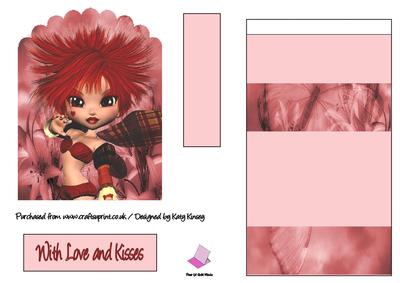 Amora Fairy Easel Card