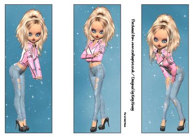 Dee Set of Three Boomarks/toppers