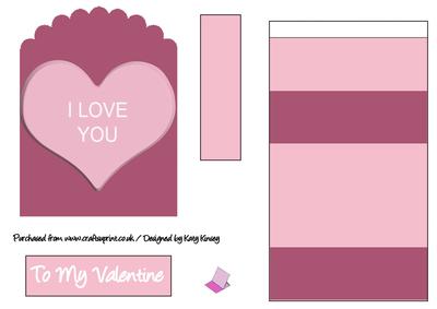 I Love You Easel Card