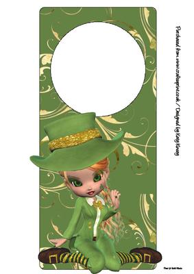 Lisa Leprechaun Door Hanger