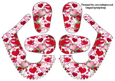 Love Hearts in Pink 3D Baby Shoes