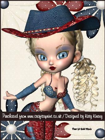 Annie Cowgirl A5 Pyramage Card Kit