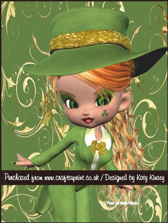 Lisa Leprechaun A5 Pyramage Card Kit