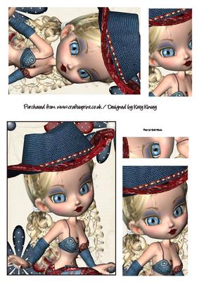 Annie Cowgirl Pyramage Sheet