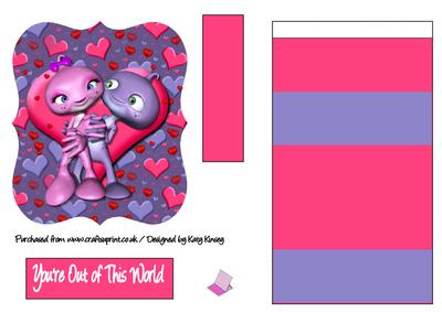 You're Out of This World Bracket Easel Card