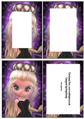 Princess Tiffany Tunnel Card Sheet