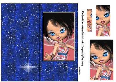 Stella Fairy Foldback Card with Simple Pyramage