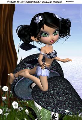 Payton Fairy in Flight A4 Topper