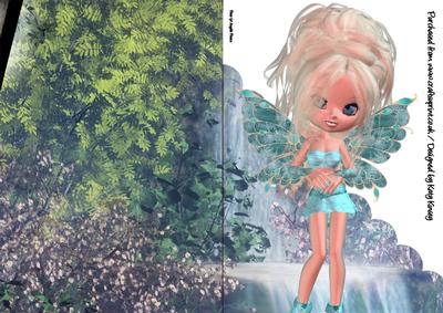 Annalise Fairy A5 Shaped Front Print and Fold Card