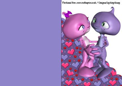 You're Out of This World A5 Shaped Front Print & Fold Card