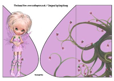 Lissie Fairy Teardrop Card