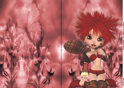 Amora Fairy A5 Print and Fold Card