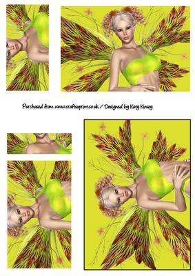 Neon Green Fairy Pyramage Sheet