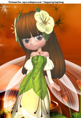 Fairy Fashion A4 Topper Brunette