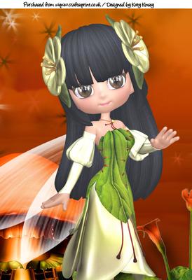 Fairy Fashion A4 Topper Black Hair