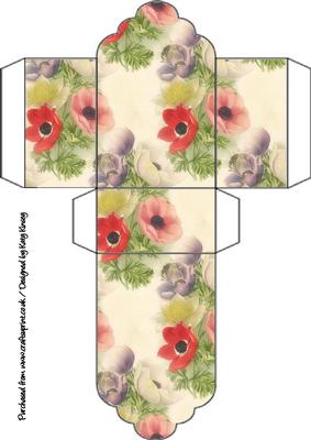 Soft Poppies Tag Gift Box
