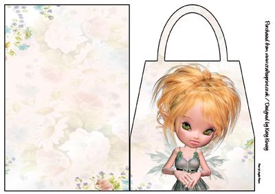 Chamomile Fairy Handbag Card