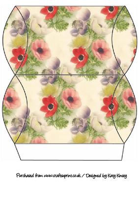 Soft Poppies Pillow Gift Box