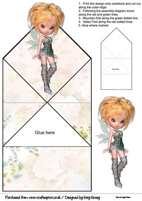 Chamomile Fairy Pop Up Spring Card
