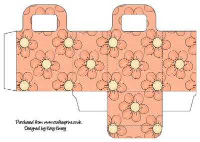 Orange Flowers Gift Bag