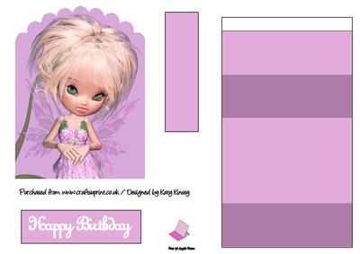 Lissie Fairy Easel Card