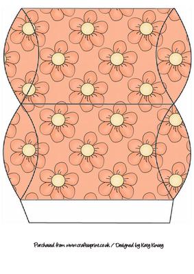 Orange Flowers Pillow Gift Box