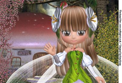 Fairy Fashion at Home A4 Topper in White
