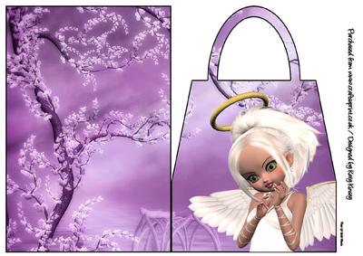 Gwen Angel Handbag Card