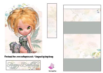 Chamomile Fairy Easel Card