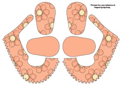 Orange Flowers 3D Baby Shoes