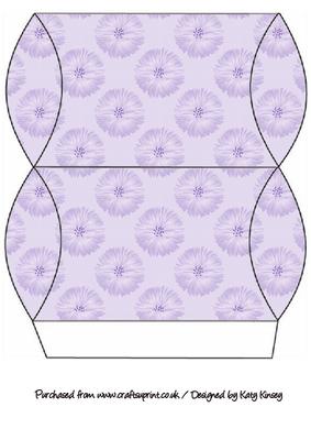 Cornflower in Lilac Pillow Gift Box