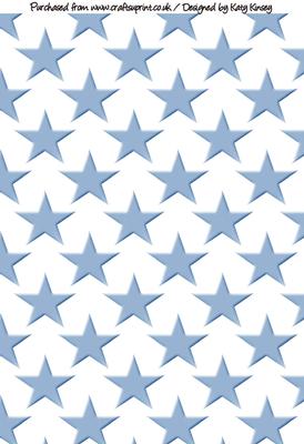 Blue Stars Backing Paper