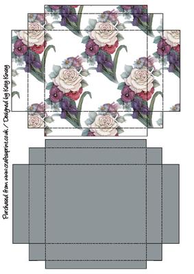 Floral Bouquet Gift Box with Lid