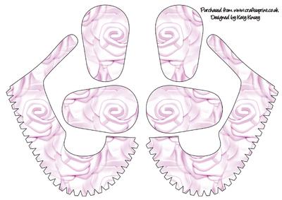 Soft Pink Roses 3D Baby Shoes