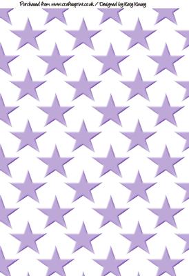 Purple Stars Backing Paper