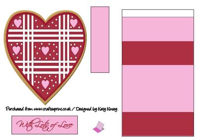 Pink and Red Heart Easel Card
