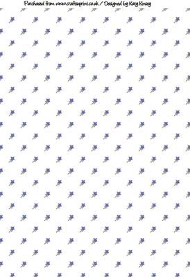Tiny Blue Fairy Wands Backing Paper